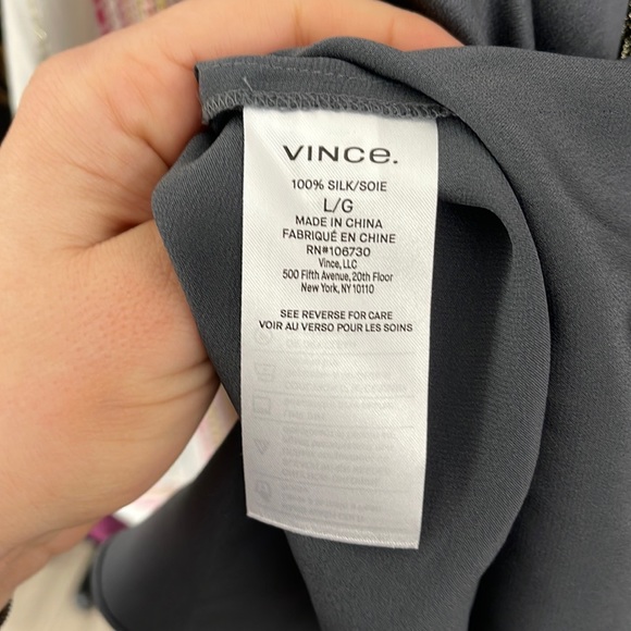 Vince Silk Blouse Size L - Picture 5 of 5